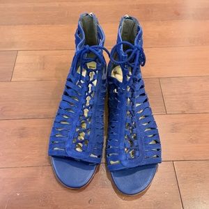 Sam Edelman Cobalt Suede Sandals